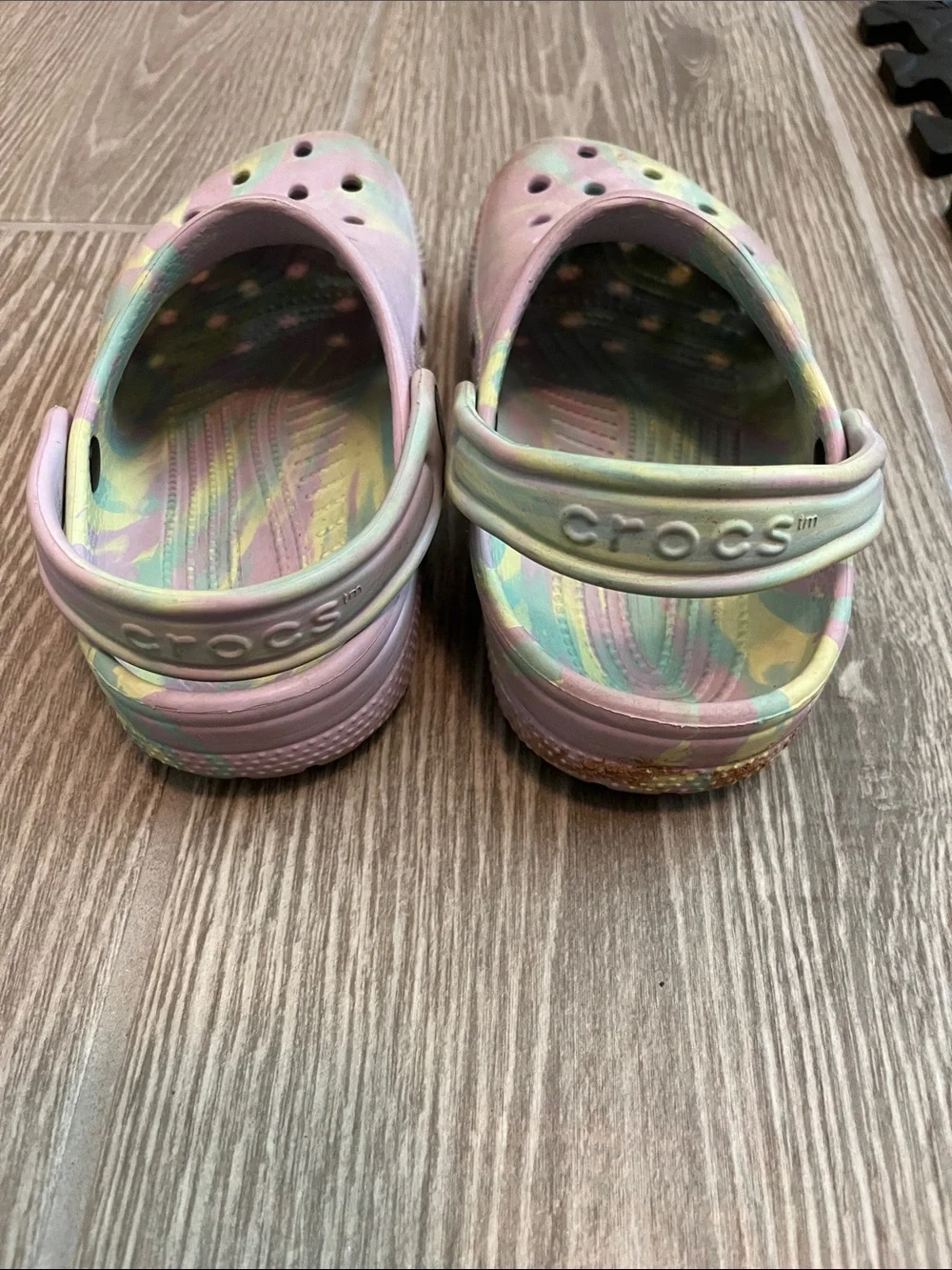 Kids multi color crocs